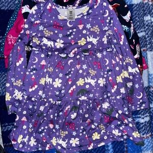 4 Pack Kids Casual Dresses, 5T